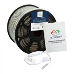 LED лента 220В, 13*8 мм, IP67, SMD 5050, 60 LED/m ЗЕЛЕНАЯ, без устан.набора в комплекте