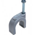 NC-6N, скоба  с гвоздем  для кабеля 14мм