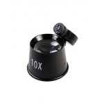 ЛУПА ЧАСОВАЯ 10-КРАТНАЯ С ПОДСВЕТКОЙ, Лупа часовая 20мм, 10-кратная, с подсветкой