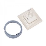 Терморегулятор механический RX-308B (бежевый) REXANT (совместим с Legrand серии Valena)