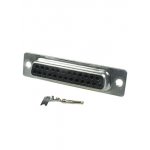 DC-25F, гнездо D-SUB 25 pin зажим на кабель