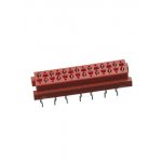 1-215079-4, Micro-Match-14 розетка на плату прямая 1.27мм