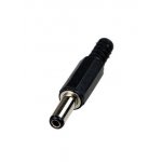 3-225, Разъем питания штекер 5.5x2.5x14мм пластик на кабель