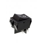 R515BBBT-G, переключатель клавишный 220В 16А черный (аналог JS608A SWR74)