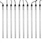 Гирлянда «Тающие сосульки» Каучук 24 В, комплект 10 шт. х 30 см, шаг 100 см, 420 LED, белый, соединяются