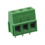 MB312-508M-03P, клеммник винтовой на плату 3 контакта 5 08мм прямой