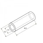 Гильза кабельная ГМЛ 6-4 (6мм² - Ø4мм) ГОСТ 23469.3-79 (в упак. 10шт)  REXANT
