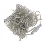 НИТЬ 10м, прозрачный ПВХ, 100 LED ТЕПЛЫЙ БЕЛЫЙ, соединяется, 24В (нужен трансформатор 531-100 или 104-127)