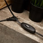 Выключатель-кнопка 250V 2А ON-OFF на электропровод (для настольной лампы) (8S.304)  REXANT