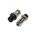 1-661-8, разъем MIC-20 8 контактов гнездо металл на кабель