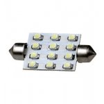 ARL-T10X42MM, White 3528 smd 12-LED(12V,SV8.5.HR) ARL (авт.лампы)