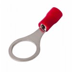 НАКОНЕЧНИК КОЛЬЦЕВОЙ изолированный ø10.5мм 0.5-1.5мм² (НКи 1.5-10 / RV1.25-10) красный  REXANT