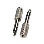 2-036, переходник 6.35мм штекер стерео - 2.5мм гнездо стерео металл