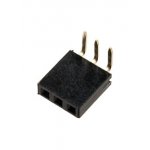 PBS-3R, гнездо на плату шаг 2.54мм 1x3 угловое