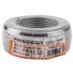 Кабель UTP 4 х 2 х 0,50 мм, CCA, cat 5e, PVC серый, (бухта  25м)  PROconnect