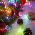 ТВИНКЛ 4 м, прозрачный ПВХ, 25 LED Мультиколор, не соединяется