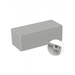ABS 340500 5U, корпус для РЭА светло-серый ABS 340x150x120 мм