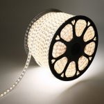 LED лента 220В, 13*8 мм, IP67, SMD 5050, 60 LED/m БЕЛАЯ (6000 K), без устан.набора