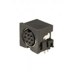 MDN-8FR, разъем MiniDIN гнездо на плату (аналог AF-3280)