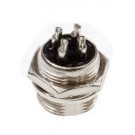 GX16 16M-4B, разъем цилиндрический М16 вилка