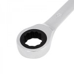 Ключ комбинированный трещоточный REXANT 15 мм, CrV, зеркальный хром