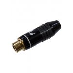 1-225G WHITE, гнездо RCA металл на кабель белый "позолоченный"