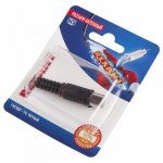 Разъем антенный на кабель, (гнездо-TV), черный, (1шт.)  REXANT