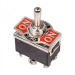 Тумблер 250V 15А (6c) ON-OFF-(ON) двухполюсный  (KN-213)  REXANT