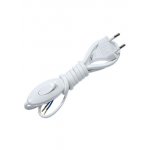 10026 ПЕРЕКЛЮЧАТЕЛЬ НА ШНУРЕ БЕЛЫЙ  С ВИЛКОЙ