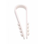 Дюбель-хомут нейлоновый  5-10 мм, белый (упак. 100 шт)  REXANT