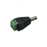 3-224, Разъем питания штекер 5.5x2.1x14мм пластик на кабель