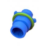 1-1718230-1, круглый разъем вилка 7 контактов, корпус 5-7, шаг 11,4мм