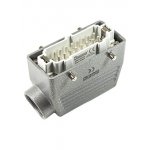 EBM16FU10, Вилка, боковой ввод, 16 полюсов, 16А