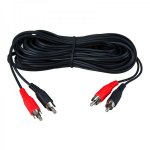 Шнур REXANT 2 RCA - 2 RCA, 3 м, черный (10 шт./уп.)