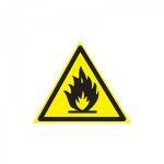 Наклейка знак пожарной безопасности «Пожароопасно» 150х150х150 мм REXANT, стоимость за 1шт  (в упаковке 5шт)