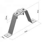 Кронштейн для мачты КРЫМ-1  REXANT
