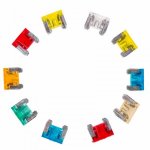 Набор автомобильных предохранителей микро "Korea" REXANT