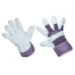 Перчатка спилковая (спилок + хб ткань), кожевенный спилок класса АВ. Материал подкладки: 100% хб.