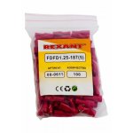 КЛЕММА ПЛОСКАЯ полностью изолированная гнездо - 5 мм 0.5-1.5мм² (РППи-м 1.5-(4.8) / FDFD1.25-187(8))  REXANT