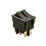 797D ПЕРЕКЛЮЧАТЕЛЬ 6 КОНТ. 250В/15.0А КРАС.ЗЕЛ.С ПОДСВЕТ. (767)