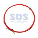 Протяжка кабельная (мини УЗК в бухте), стеклопруток, d=3,5мм, 3м КРАСНАЯ