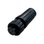 PY07-3T, розетка на кабель пластик. IP67 3 контакта 4А 250В