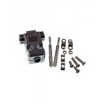 DNT-9C, корпус для D-SUB 9pin металлизированный с удлиненным винтом