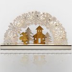 Деревянная фигурка с подсветкой "Рождественская сказка" 44,5*6*24 см