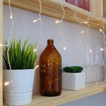 АЙСИКЛ (бахрома), 1,8 х 0,5 м, прозрачный ПВХ, 48 LED ТЕПЛЫЙ БЕЛЫЙ IP20, не соединяется