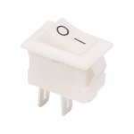 Выключатель клавишный 250V 3А (2с) ON-OFF белый  Micro  (RWB-101)  REXANT