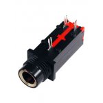 ST-008S-04, стерео гнездо на плату 6.35мм