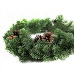 Еловый венок с шишками Ø45см, Литой