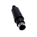 MDN-4M, разъем MiniDIN вилка на кабель (L-KLS1-294-M-04-B)