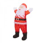 Акриловая светодиодная фигура «Приветствующий Санта Клаус» 120 см, 320 светодиодов